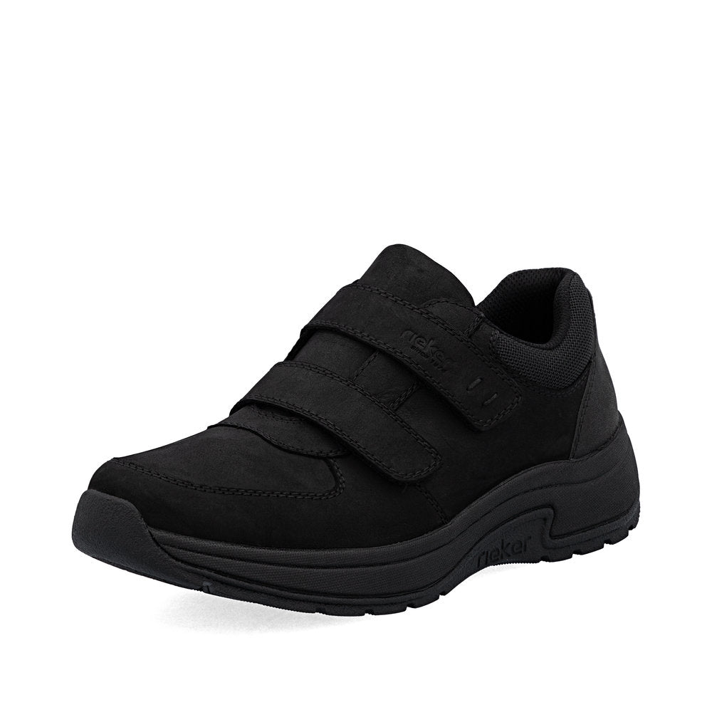 Chaussure en cuir pour homme à double fermeture Velcro