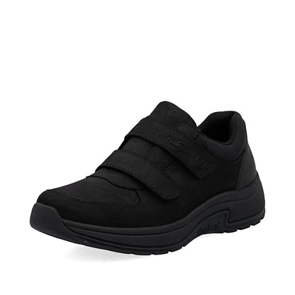 Chaussure en cuir pour homme à double fermeture Velcro