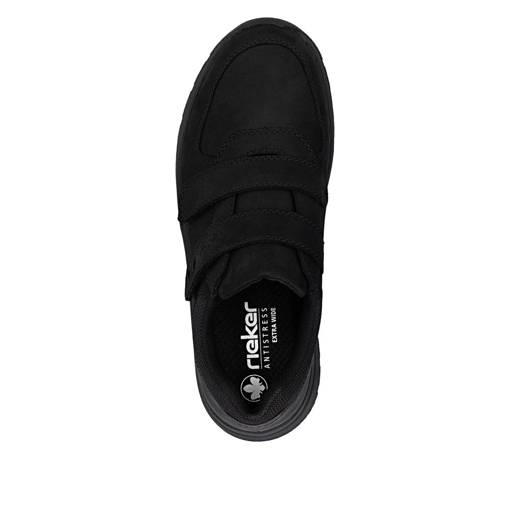 Chaussure en cuir pour homme à double fermeture Velcro