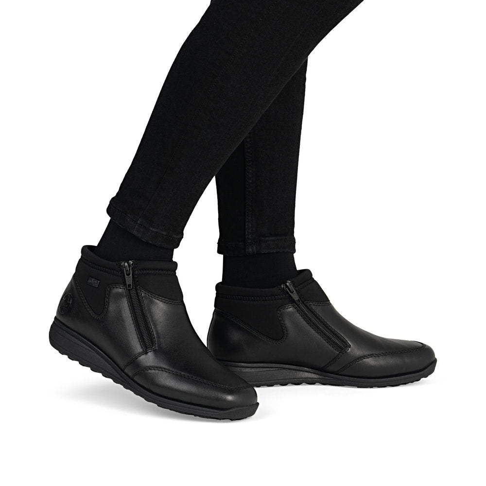 Bottines imperméables en cuir pour femmes