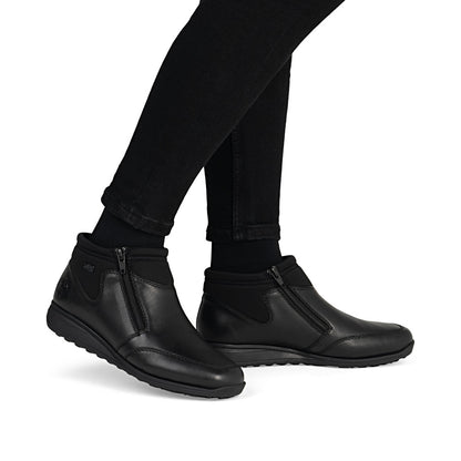 Bottines imperméables en cuir pour femmes