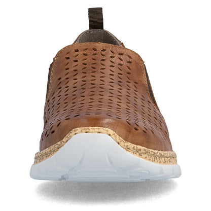 Women’s Perforated Leather Slip-On Shoes