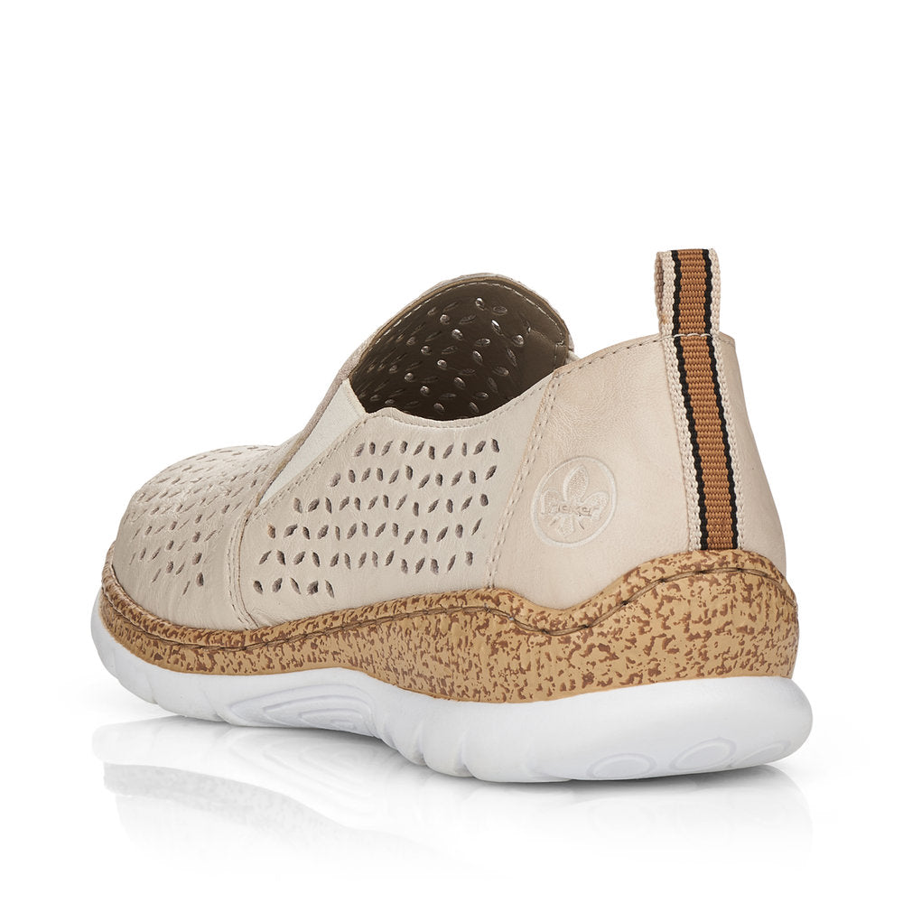 Women’s Perforated Leather Slip-On Shoes