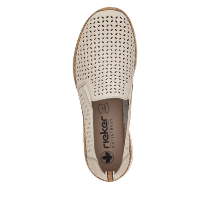 Women’s Perforated Leather Slip-On Shoes
