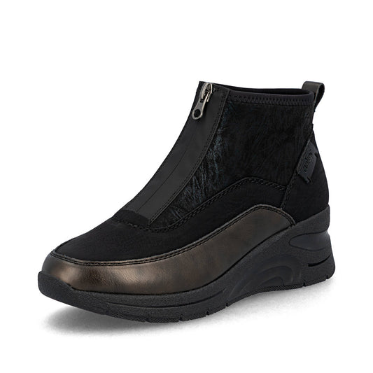 Women’s Leather Zip-Up Bootie