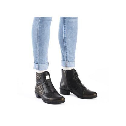 Women’s Leather & Synthetic Ankle Boot